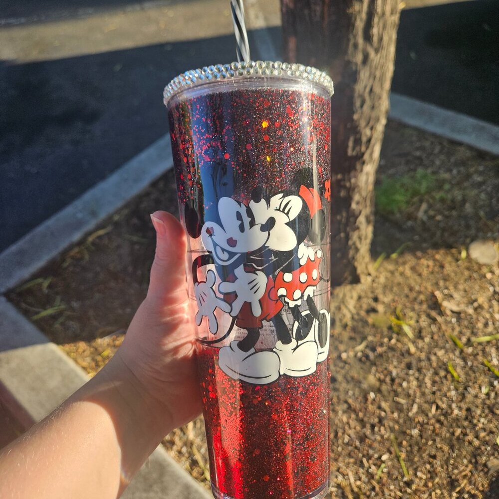 Mickey mouse Handmade snowglobe tumbler